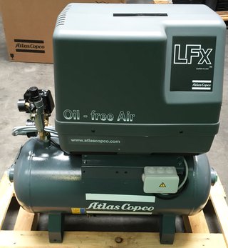 ปั๊มลมไร้น้ำมันพร้อมระบบระบายอัตโนมัติ Oil-free Air Compressor  (Air Handling) ยี่ห้อ SETIS รุ่น SE-LFxD115/230
