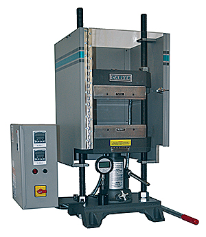 เครื่องกดอัดยางและพลาสติก ด้วยความร้อนแบบมือกด (Bench Top Laboratory Manual Press with Electrically Heated Platens) ยี่ห้อ Carver รุ่น 4120 (SIT74)