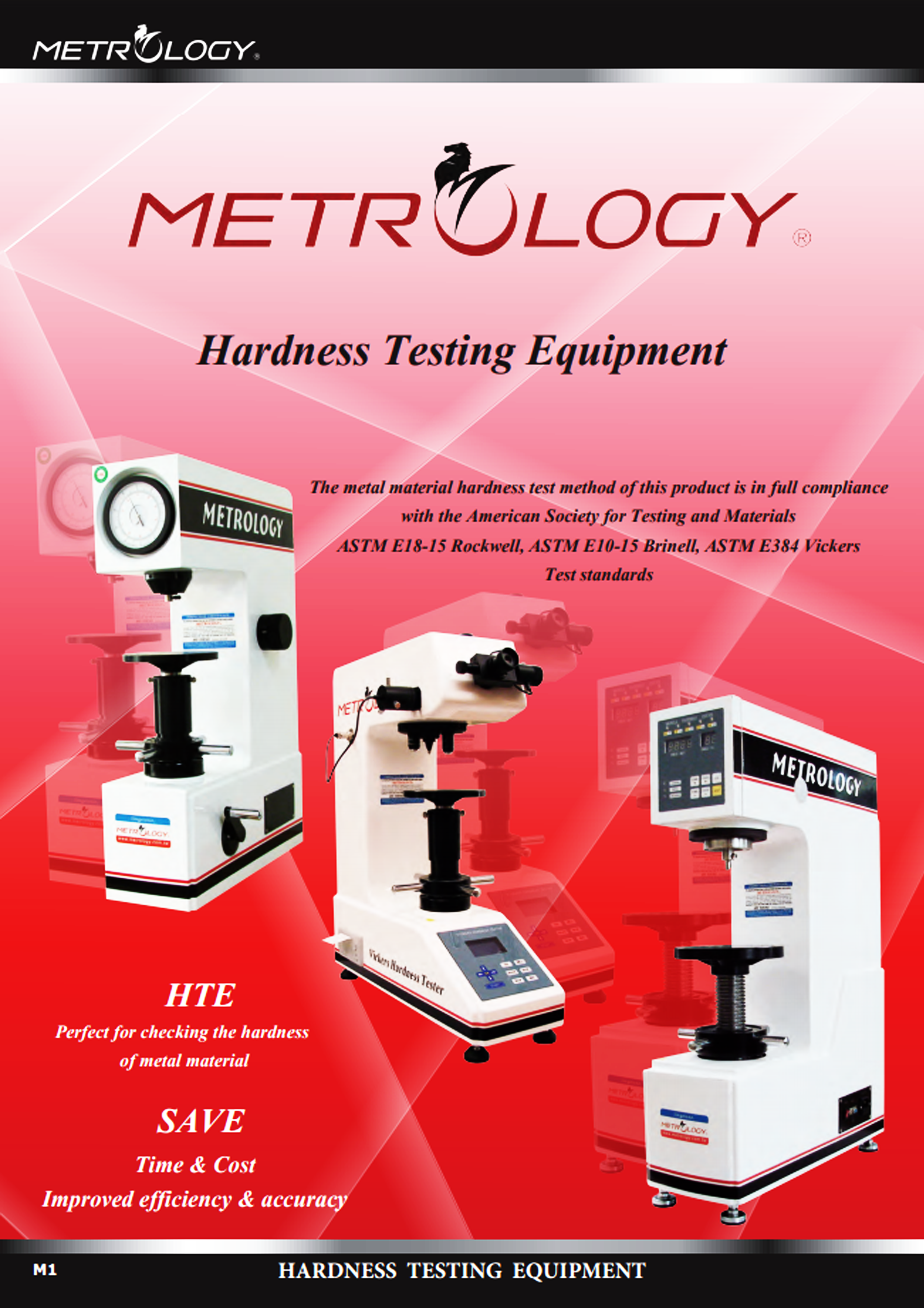 เครื่องทดสอบความแข็ง แบบแมนวลและอัตโนมัติ (Hardness Testing Equipment) ยี่ห้อ Metrology