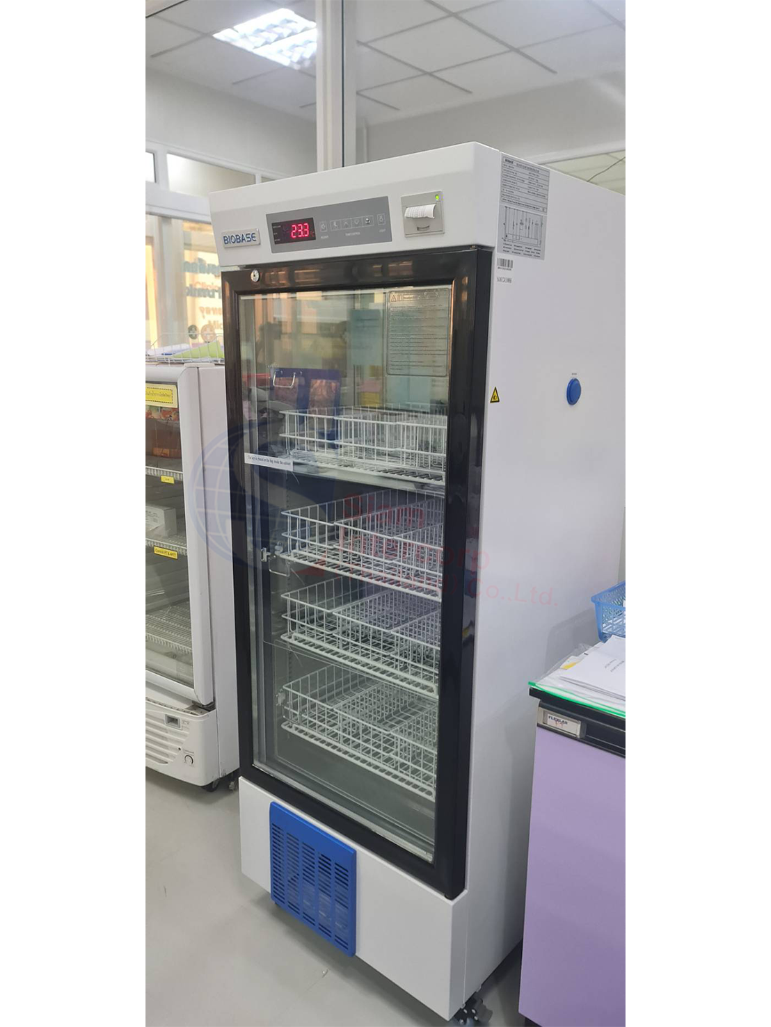 ติดตั้งตู้เย็นเก็บเลือด (Blood Bank Refrigerator BBR Series) ยี่ห้อ BIOBASE (OW80) ติดตั้งตู้เย็นเก็บเลือด (Blood Bank Refrigerator BBR Series) ยี่ห้อ BIOBASE (OW80)