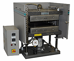 เครื่องกดอัดยางและพลาสติก ด้วยความร้อนแบบไฮดรอลิก (Manual Hydraulic Heated Laboratory Press) ยี่ห้อ Carver รุ่น 3690 & 3693 (SIT76)