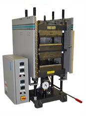 เครื่องกดอัดยางและพลาสติก ด้วยความร้อนแบบมือกด (Bench Top Laboratory Manual Press with Electrically Heated Platens) ยี่ห้อ Carver รุ่น 4126