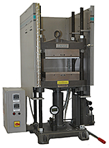 เครื่องกดอัดยางและพลาสติก ด้วยความร้อนแบบมือกด (Bench Top Laboratory Manual Press with Electrically Heated Platens) ยี่ห้อ Carver รุ่น 4128