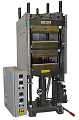 เครื่องกดอัดยางและพลาสติก ด้วยความร้อนแบบมือกด (Bench Top Laboratory Manual Press with Electrically Heated Platens) ยี่ห้อ Carver รุ่น 4129