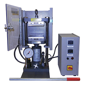 เครื่องกดอัดยางและพลาสติก ด้วยความร้อนแบบมือกด (Bench Top Laboratory Manual Press with Electrically Heated Platens) ยี่ห้อ Carver รุ่น 5420