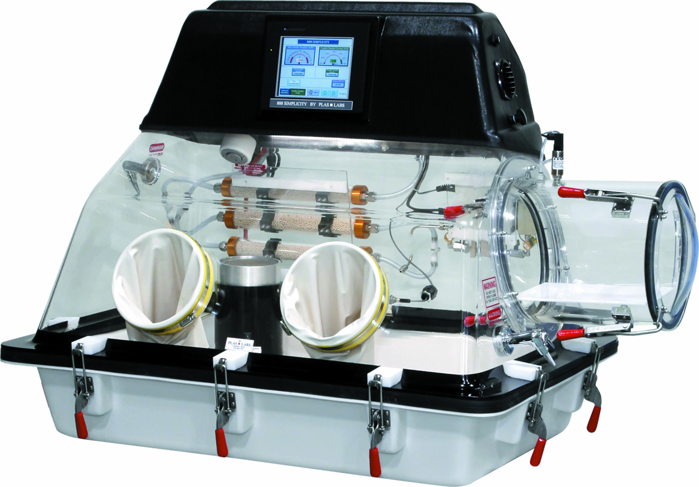 ตู้ทดลองแบบสวมถุงมือสำหรับห้องปฎิบัติการ  Automatic Anaerobic Chamber 857-Series ยี่ห้อ Plas-Labs