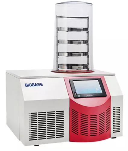 เครื่องทำแห้งภายใต้ความเย็นระบบสูญญากาศ (Table Top Freeze Dryer BK-FD10S BK-FD10P BK-FD10T BK-FD10PT) ยี่ห้อ BIOBASE