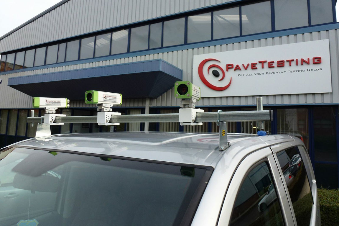 เครื่องมือที่ใช้สำหรับตรวจสอบสภาพผิวถนนและทางเท้า โดยใช้เทคโนโลยีภาพถ่าย (Surface and Right of Way Imaging) ยี่ห้อ PaveTesting