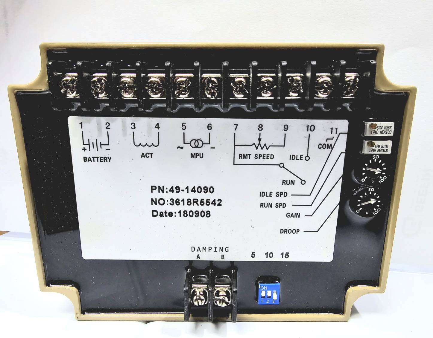 ชุดควบคุมเครื่องควบคุมความเร็วเครื่องยนต์เครื่องกำเนิดไฟฟ้า (C-4914090C)