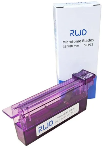 ใบมีด (Disposable Microtome Blades PB-2) ยี่ห้อ RWD