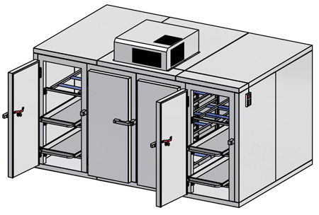 ตู้เย็นเก็บรักษาศพ  ( Mortuary Cold Chambers ) ยี่ห้อ Fiocchetti (SIT718)