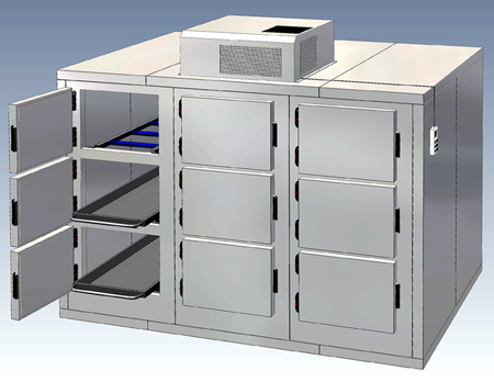 ตู้เย็นเก็บรักษาศพ  ( Mortuary Cold Chambers ) ยี่ห้อ Fiocchetti