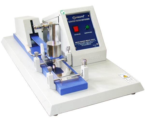 เครื่องทดสอบรอยขีดข่วนสีผิวเคลือบ (Scratch Hardness Tester - Motorized) ยี่ห้อ  PRESTO รุ่น PSHT-80