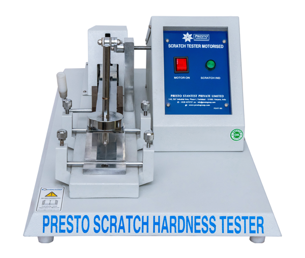 เครื่องทดสอบรอยขีดข่วนสีผิวเคลือบ (Scratch Hardness Tester - Motorized) ยี่ห้อ  PRESTO รุ่น PSHT-80