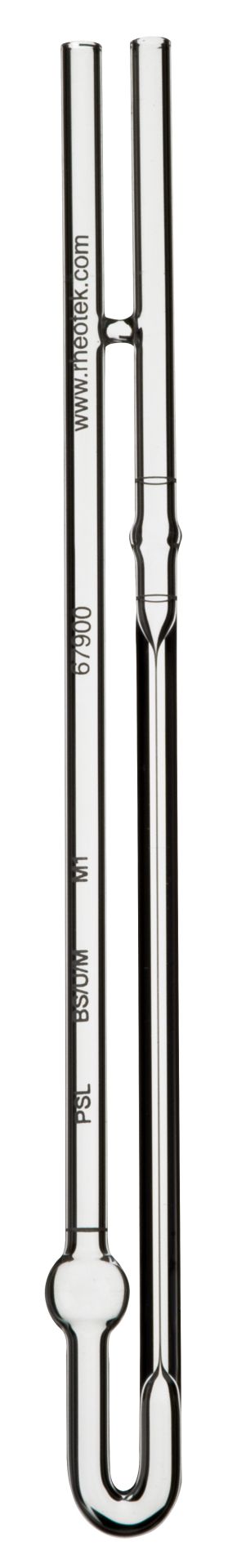 หลอดแก้ววัดความหนืด (Miniature U-Tube Viscometer) ยี่ห้อ PSL Rheotek
