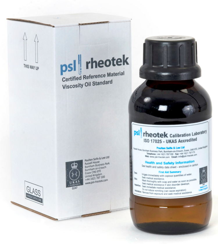 น้ำยามาตรฐานสอบเทียบความหนืด (JV-8 Viscosity Oil Standard 500mL) ยี่ห้อ PSL Rheotek