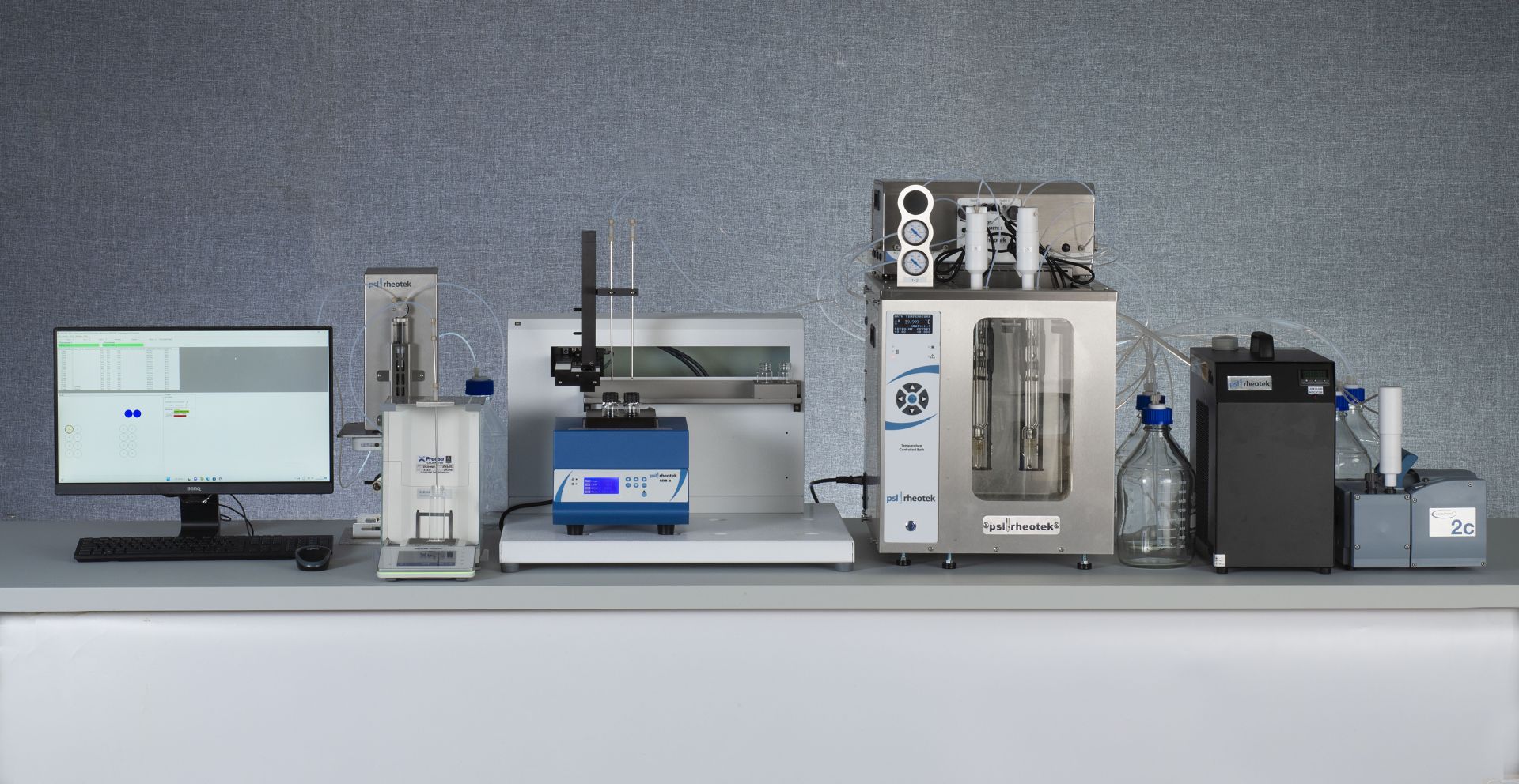 เครื่องวัดความหนืดของพอลิเมอร์แบบอัตโนมัติ ( RPV-1 (2) Polymer Viscometer Auto ) ยี่ห้อ PSL Rheotek เครื่องวัดความหนืดของพอลิเมอร์แบบอัตโนมัติ ( RPV-1 (2) Polymer Viscometer Auto ) ยี่ห้อ PSL Rheotek