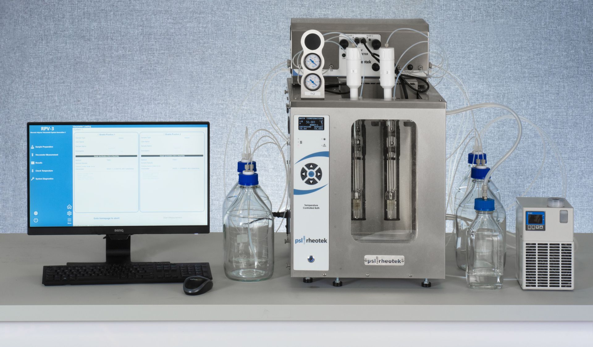 เครื่องวัดความหนืดของพอลิเมอร์ ( Polymer Viscometer ) ยี่ห้อ PSL Rheotek รุ่น RPV-3 เครื่องวัดความหนืดของพอลิเมอร์ ( Polymer Viscometer ) ยี่ห้อ PSL Rheotek รุ่น RPV-3