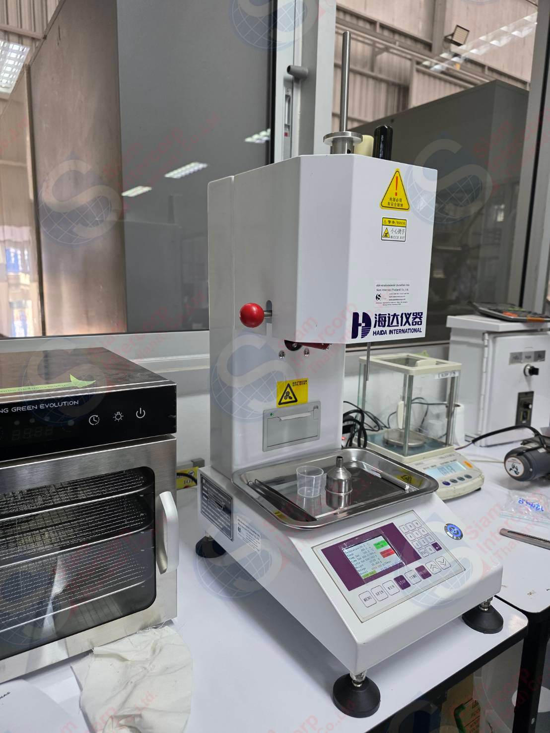 ติดตั้งเครื่องวัดอัตราการหลอมไหลของพลาสติก (Melt Flow Tester) ยี่ห้อ HAIDA รุ่น HD-R803-1 (OW102) ติดตั้งเครื่องวัดอัตราการหลอมไหลของพลาสติก (Melt Flow Tester) ยี่ห้อ HAIDA รุ่น HD-R803-1 (OW102)