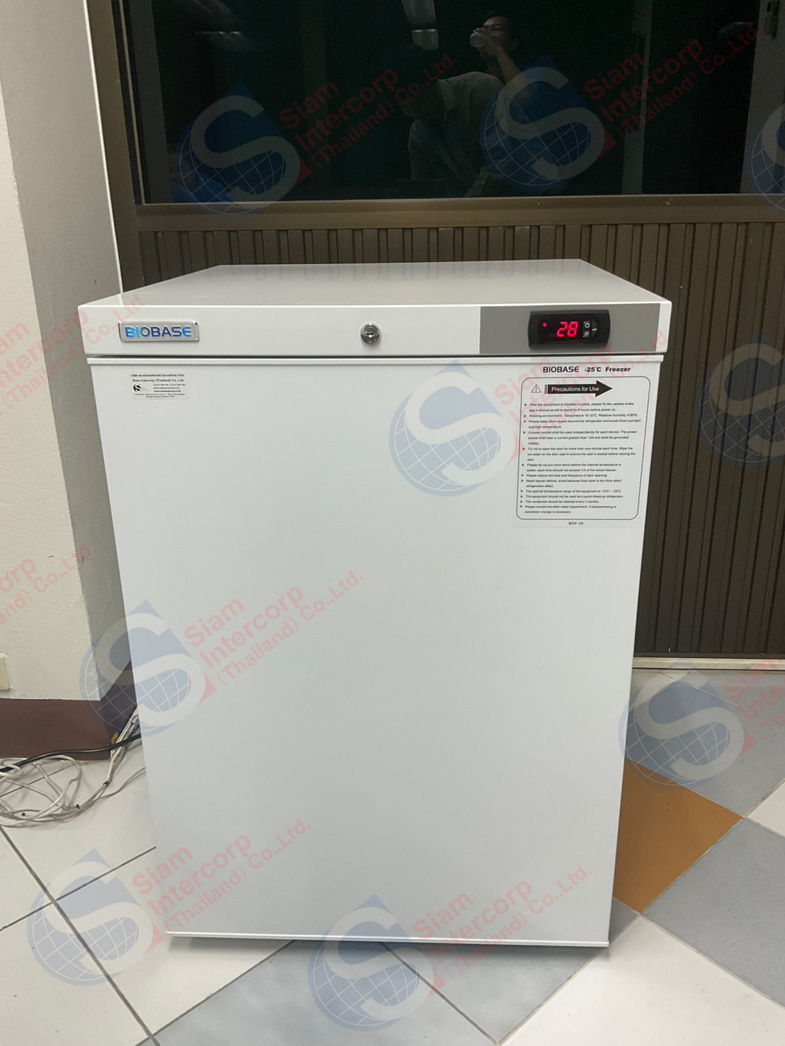 ติดตั้งตู้แช่แข็งอุณหภูมิต่ำสำหรับห้องปฏิบัติการ (-25°C Freezer) ยี่ห้อ BIOBASE รุ่น BDF-25V100 (OW103)