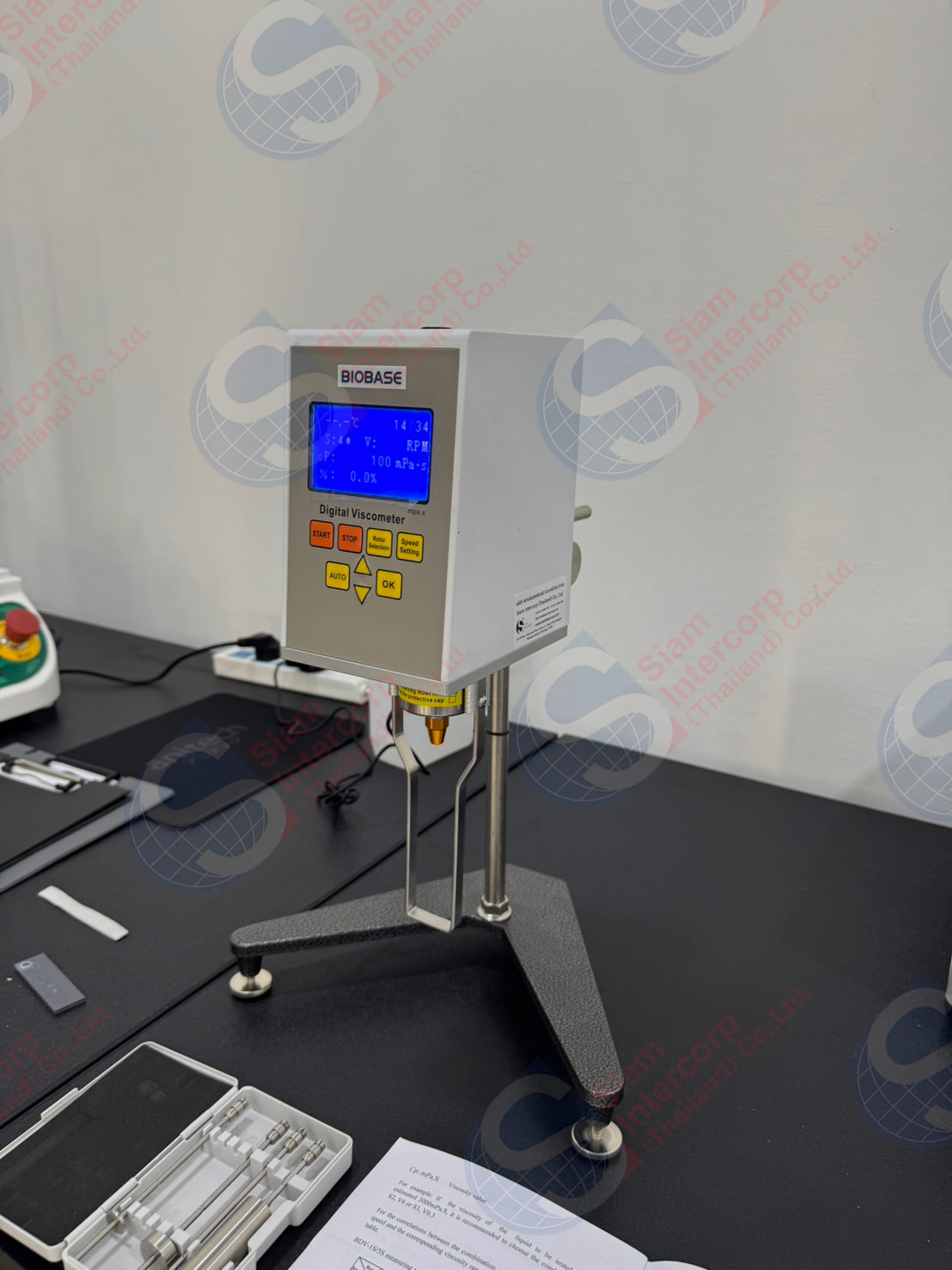 ติดตั้งเครื่องวัดความหนืดแบบดิจิตอล (Digital Viscometer) ยี่ห้อ BIOBASE รุ่น BDV-9S (OW107)