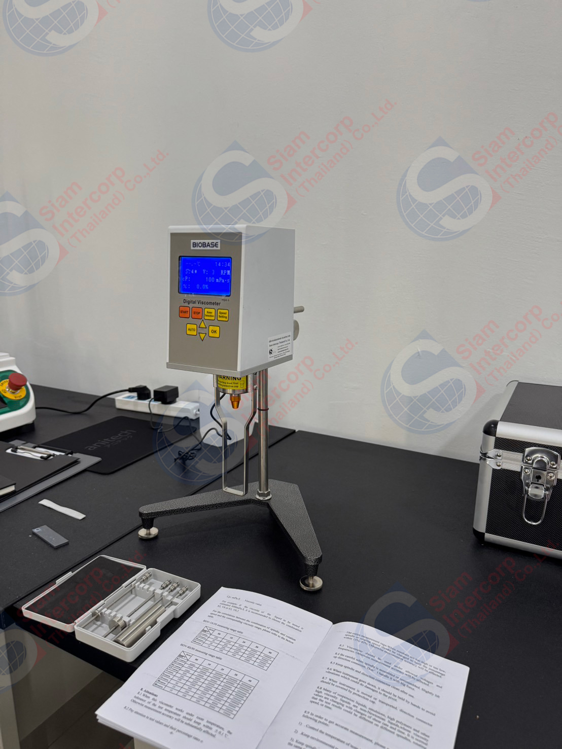 ติดตั้งเครื่องวัดความหนืดแบบดิจิตอล (Digital Viscometer) ยี่ห้อ BIOBASE รุ่น BDV-9S (OW107)