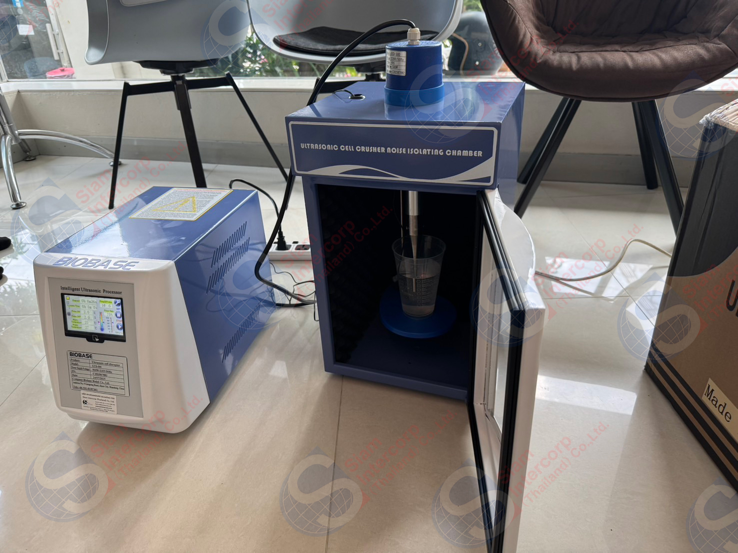 ติดตั้งเครื่องสลายเซลล์ด้วยคลื่นอัลตราโซนิก (Ultrasonic Cell Disrupter) ยี่ห้อ biobase รุ่น UCD500 (OW108)