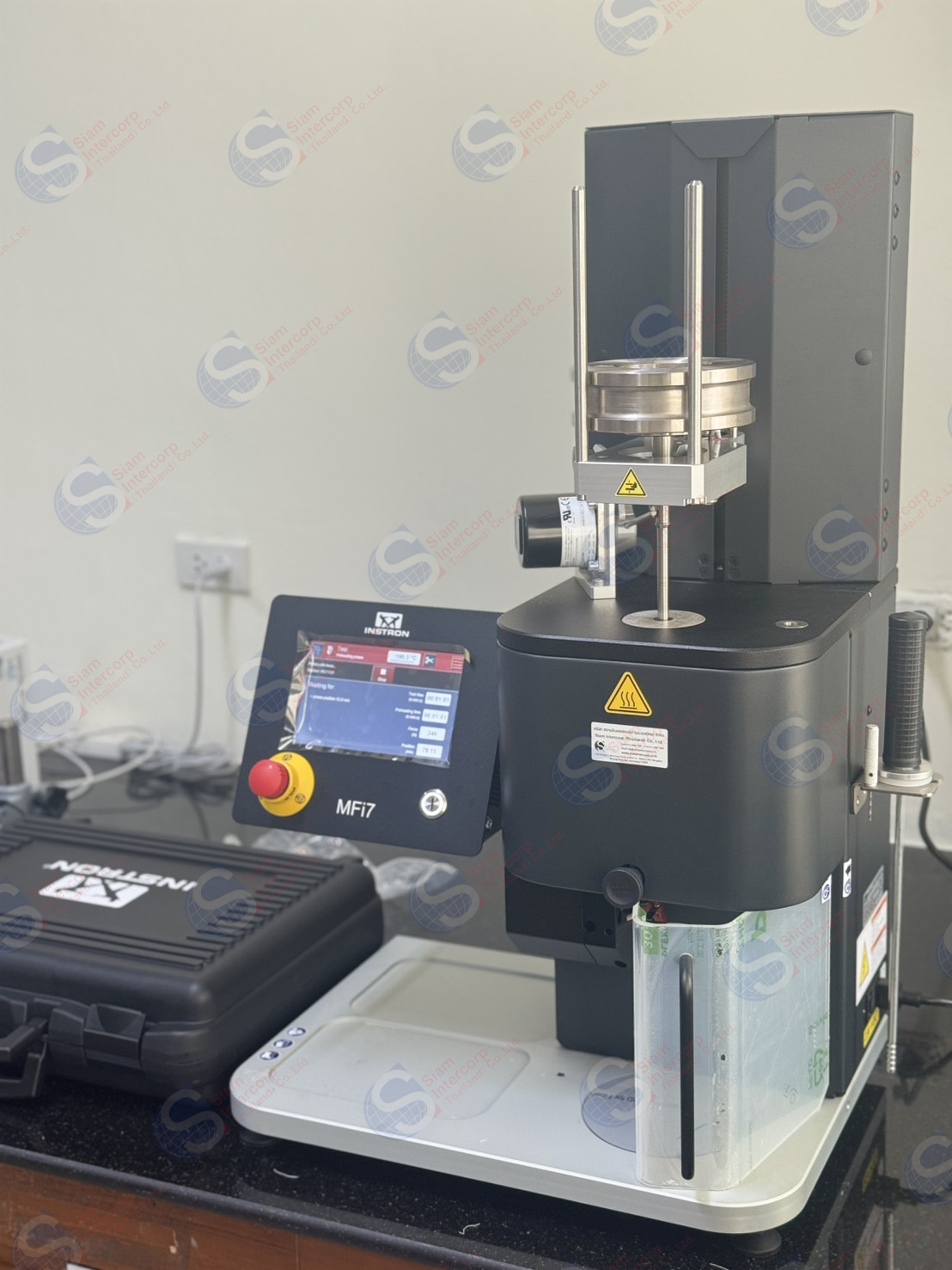 ติดตั้งเครื่องวัดอัตราการหลอมไหลของพลาสติก (Melt Flow Index Tester) ยี่ห้อ INSTRON รุ่น MFi7 (OW123)