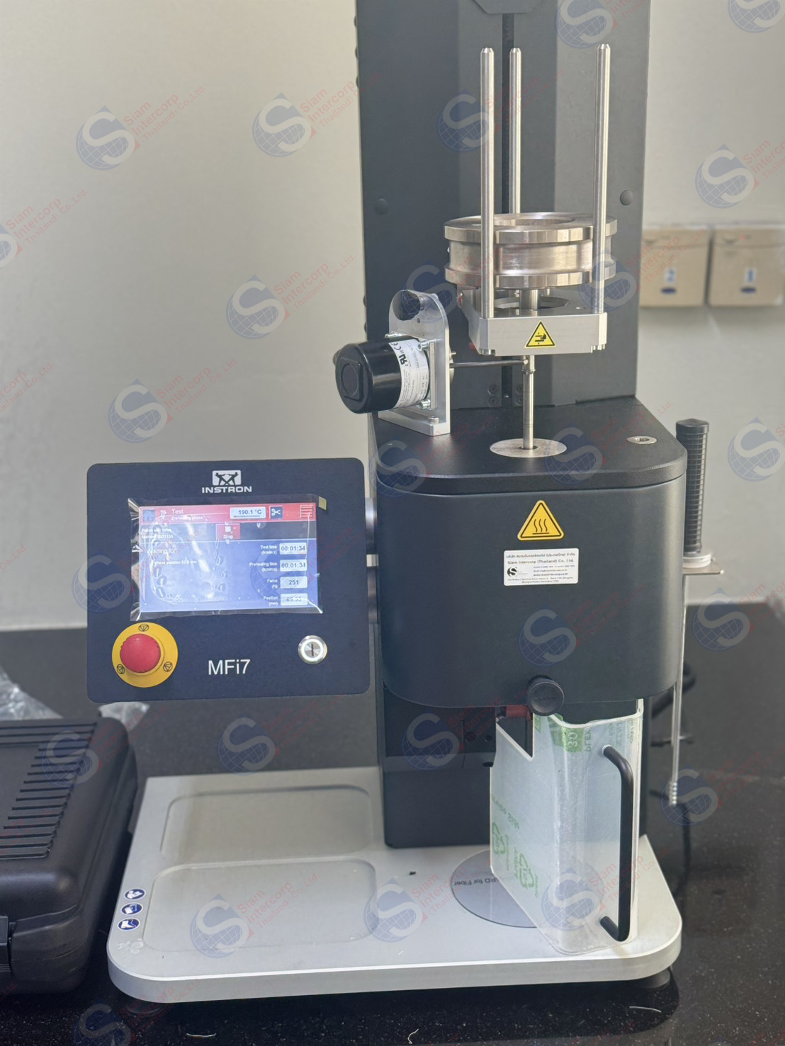 ติดตั้งเครื่องวัดอัตราการหลอมไหลของพลาสติก (Melt Flow Index Tester) ยี่ห้อ INSTRON รุ่น MFi7 (OW123)