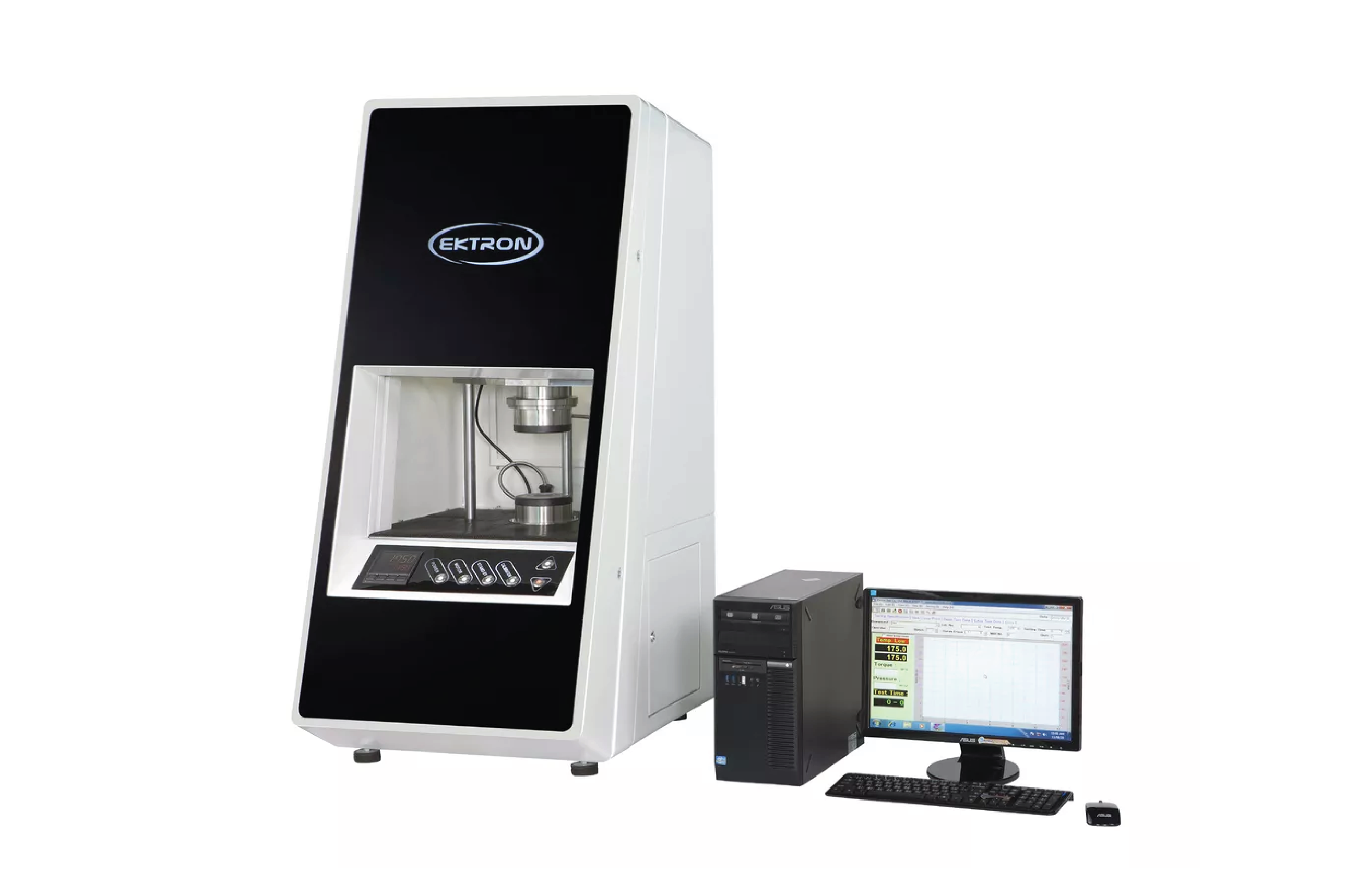 เครื่องวัดคุณสมบัติการคงรูปของยางแบบแม่พิมพ์เคลื่อนที่ (Moving Die Rheometer) ยี่ห้อ Ektron Tek