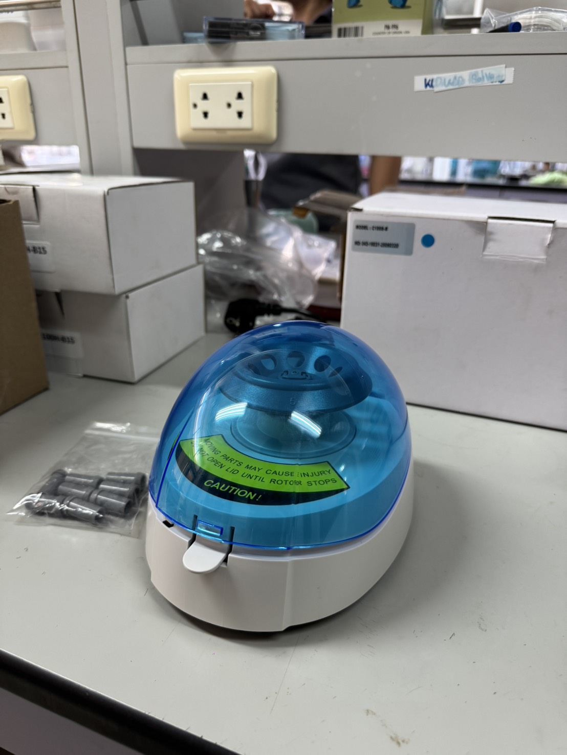 MyFuge Mini Centrifuge, blue lid, with 2 rotors Model C1008-B