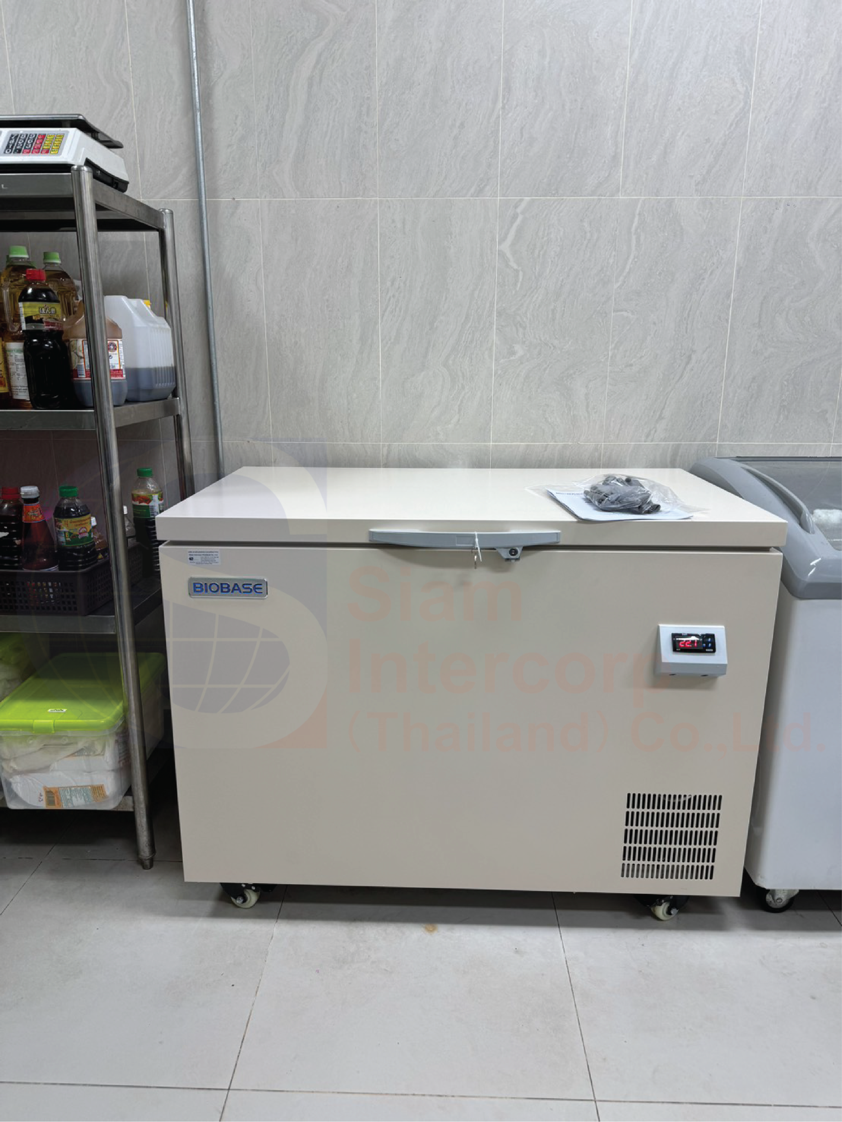 ตู้แช่แข็งอุณหภูมิต่ำสำหรับห้องปฏิบัติการ (-60 ํC Freezer  Model BDF-60H218 ) ยี่ห้อ BIOBASE
